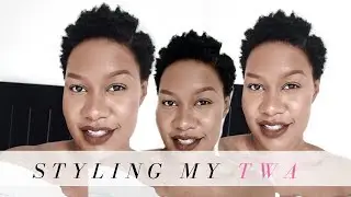 How to style short natural hair | TWA ALOPECIA AREATA 4C | K A N I