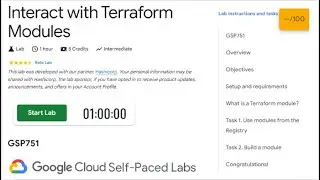 Interact with Terraform Modules | GSP751 | Terraform on Google Cloud | QUICK-GCP-LAB |2024 
