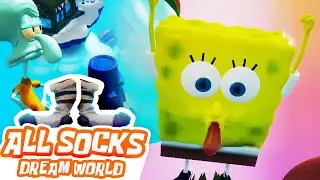 SpongeBob Battle for Bikini Bottom Rehydrated - All Sock Locations - SpongeBob's Dream