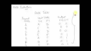 Lecture 20: Digital Electronics: Design State Reduction