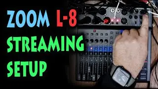 Streaming the Zoom L-8 mixer - mix minus setup