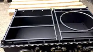 Мангал с откидными полками