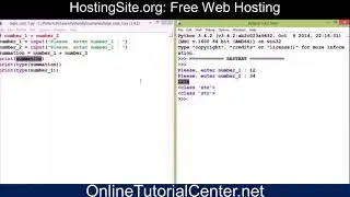 Python Programming Tutorial: Casting Strings into Integers in Python | int() | Free Hosting | Free