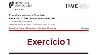 Desenho A, 1ª Fase, 2023, Exercício 1 (indicações de resolução)