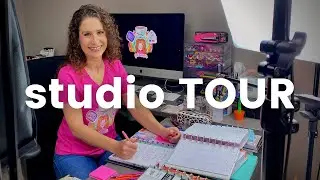 YouTube studio set up | Craft room tour | Workspace Collaboration