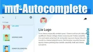 Bossable.com: Autocomplete in AngularJS Material Design