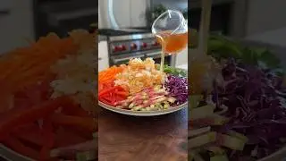 Rainbow crispy rice salad✨