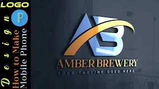How to make AB logo design Step by step pixellab Editing tutorials AB Professional logo design