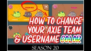 HOW TO ADD COLOR TO YOUR AXIE NAME AND TEAM NAME (TAGALOG) | Axie Infinity | How To Guide using HTML