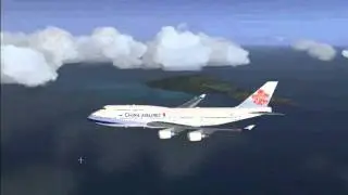 FSX China Airlines Flight 100 Taipei to Tokyo