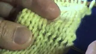 Unraveling knitted stitches