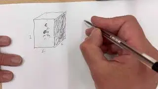 Derivation of PV=1/3Nmcrms^2. Kinetic theory of gases. Thermal physics