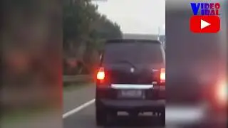 seorang pria menampar wanita di jalan tol, kalau begini siapa yang salah??