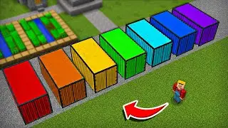 Я Купил 7 РАДУЖНЫХ КОНТЕЙНЕРОВ и Открыл их в Майнкрафт!