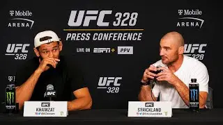 UFC 328 press conference Khamzat Chimaev Vs Sean Strickland.