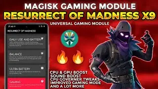 Best Magisk Gaming Module | GODSPEED MODE | Resurrect of Madness X9 | Universal Gaming Module 🔥🔥