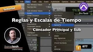 Aprende Pro Tools | Reglas y Escalas de Tiempo