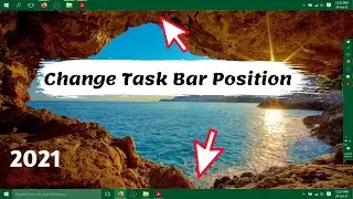 How to Change Taskbar Position | Move Taskbar Position |Windows 10 |Windows 11 |Set Taskbar Location