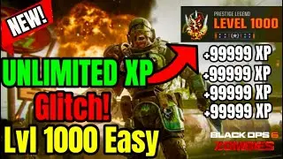 *NEW* UNLIMITED XP GLITCH BO6! EASY LVL 1000 GLITCH! (INFINITE XP & GOBBLEGUMS) BO6 ZOMBIES GLITCH!