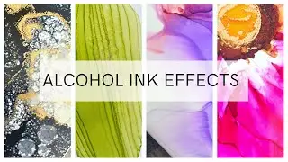 6 Amazing Alcohol Ink Effects! (Step By Step) 😍