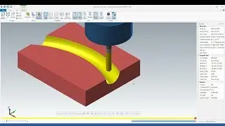 Tutorial MasterCam 2019: Draw Sweep and ToolPath Surface Finish Flowline