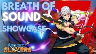 Sound Breathing Showcase in Project Slayers! | Roblox