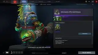 Dota 2: Earth Spirit - Adornments of the Jade Emissary Cache Set Preview
