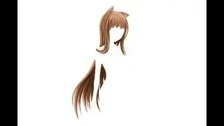 (Speed Paint) Holo From Spice And Wolf T- Shirt Design - Dingus Animations