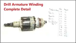 How to rewind armature of drill machine - simple method