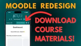 Moodle ‘Download Course Materials’ Mobile Prototype Demo | Figma | iOS