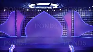 Entertainment TV Studio Set 04-Virtual Green Screen Background Loop