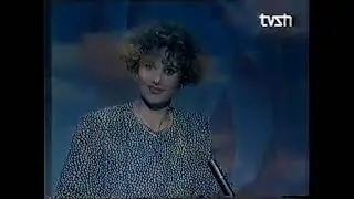 Окончание выпуска новостей, диктор и конец эфира (TVSH Албания, 08.12.1993)