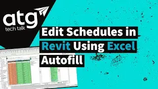 Edit Schedules in Revit Using Excel Autofill