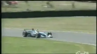Paul Tracy crashes in qualifying, 2004 Champ Car Portland