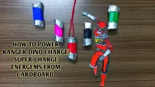 how to make dino energems of power rangers dino charge from cardboard