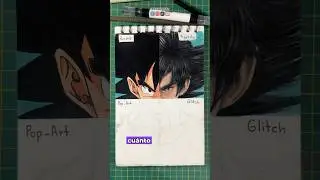 Goku en 4 estilos 🤩 #dibujo #drawing #art #arte #goku #dragonball