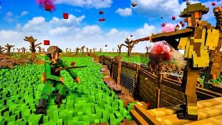 💥 Realistic WW2 Trench Battle : Ragdolls Physics Simulation | Teardown