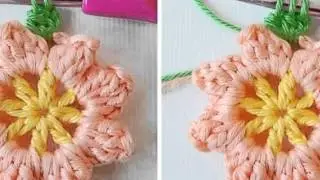 Örgü Battaniye Yapılışı - Çiçekli Battaniye Modeli