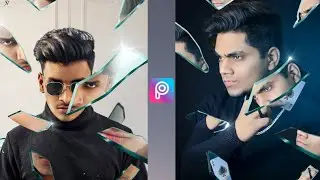 Broken Glass Concept Photo Effect Editing In PicsArt | Instagram Viral Photo Editing