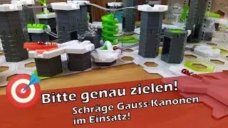 Schüsse mit Doppelmagnet-Power 🎯 Schräge Gauss Kanonen im Einsatz! [GraviTrax]