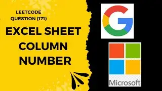 DSA Question - (171) Excel Sheet column number (leetcode) #leetcode #dsa
