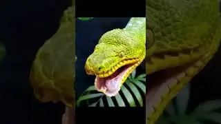 Страшно зевающая змея