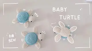 Crochet turtle / NO SEW required 