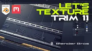 Let's TEXTURE Blender Bros' April Patreon Trim sheet 11 in Quixel Mixer