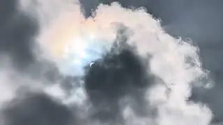 Eclipse in the clouds!