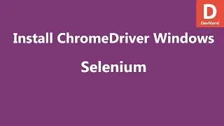 Install Chrome Driver for Windows