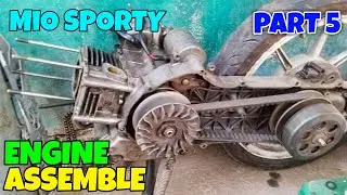 MIO SPORTY ENGINE ASSEMBLE STEP BY STEP PART 5