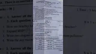 sa2 exam social question paper 9th class || 9th class sa2 social question paper 2022-23