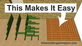 Easy And Simple To Build Deck Stairs With Non Mitered Intersecting Steps - Do It Yourself Tutorial