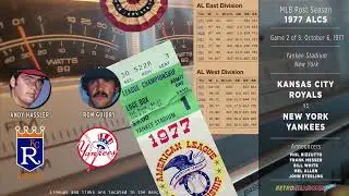 1977-Oct-06 • KCR/NYY • ALCS G2 • Kansas City Royals vs New York Yankees - Baseball Radio Broadcast
